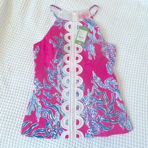 NWT Lilly Pulitzer Annabelle Top Capri Pink Samba Size 2
